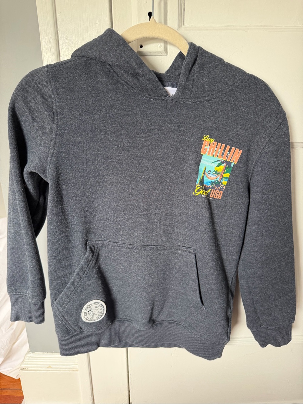 GOAT USA Kids' Lazy Chillin' Hooded Sweatshirt